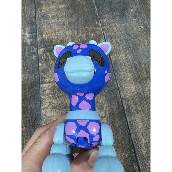 Zoomer Zups Interactive Giraffe With Lights & Sounds! Safari Pets Rafa! Blue! - Picture 9 of 13